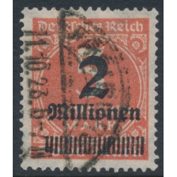 GERMANY - 1923 2Millionen on 5000Mk brown-red Numeral, used – Michel # 312b