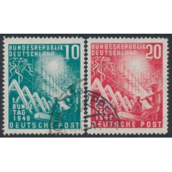 WEST GERMANY / BRD - 1949 Parliament set of 2, used – Michel # 111-112