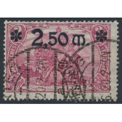 GERMANY - 1920 2.50M on 2Mk purple “Nord und Sud”, used – Michel # 118a