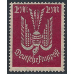 GERMANY - 1922 2Mk carmine-red/grey Airmail, MNH – Michel # 216b