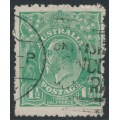 AUSTRALIA - 1923 1½d green KGV, very coarse mesh paper, used – ACSC # 88Aa