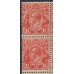 AUSTRALIA - 1927 1½d red KGV, Ash imprint B/12 with varieties, MH – ACSC # 92H(4)zd+(4)fb