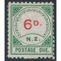 NEW ZEALAND - 1899 6d carmine/green Postage Due, MH – SG # D7