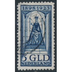 NETHERLANDS - 1923 5G deep blue Queen Wilhelmina Jubilee, used – NVPH # 131