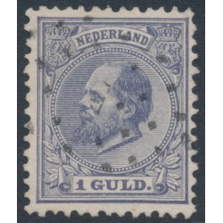 NETHERLANDS - 1875 1G grey-violet King Willem III, used – NVPH # 28H