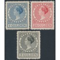 NETHERLANDS - 1926 1G to 5G Queen Wilhelmina set of 3, MH – NVPH # 163-165