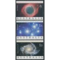 AUSTRALIA - 1992 45c to $1.20 Space Year set of 3, MNH – SG # 1343-1345