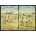 AUSTRALIA - 1992 45c & $1.20 Cricket set of 2, MNH – SG # 1381-1382