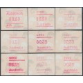 AUSTRALIA - 1988 39c Possum Framas set of 9, MNH – ACSC # 1334A-1334I