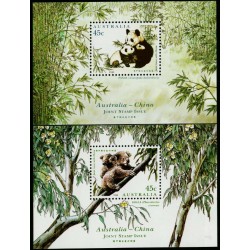 AUSTRALIA - 1995 Australia – China Joint issue set of 2 M/S, MNH – SG # MS1551