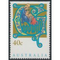 AUSTRALIA - 1993 40c Christmas booklet stamp, MNH – SG # 1432a