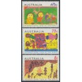 AUSTRALIA - 1994 45c to $1 Year of the Family set of 3, MNH – SG # 1450-1452