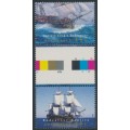 AUSTRALIA - 1995 45c Endeavour Replica gutter pair, MNH – SG # 1510a