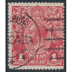 AUSTRALIA - 1918 1d brownish red (die III) KGV (G112), used – ACSC # 75D