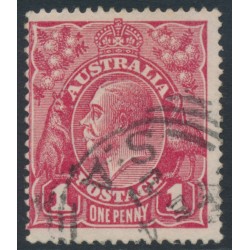 AUSTRALIA - 1918 1d red KGV (G31), 'NY joined' [VIII/25], used – ACSC # 71Y(4)o