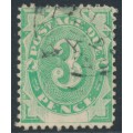 AUSTRALIA - 1902 3d emerald Postage Due, blank base, perf. 12:11½, used – SG # D4