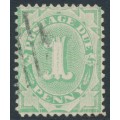 AUSTRALIA - 1902 1d emerald Postage Due, perf. 12:11, upright watermark, used – SG # D23