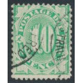 AUSTRALIA - 1902 10d emerald Postage Due, perf. 12:11, upright watermark, used – SG # D30