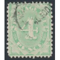 AUSTRALIA - 1907 4d green Postage Due, perf. 12:11, crown A watermark, used – SG # D49