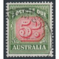 AUSTRALIA - 1958 5d red/green Postage Due, die I, no watermark, used – SG # D136