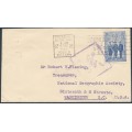 AUSTRALIA - 1940 3d blue AIF on a censored cover to the USA – ACSC # 220