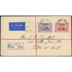 AUSTRALIA - 1931 2d red & 6d violet Kingsford Smith on FDC – ACSC # 141+143