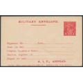 AUSTRALIA - 1916 1d red KGV military envelope, unused – ACSC # ME4