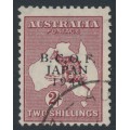 AUSTRALIA - 1947 2/- maroon Kangaroo, overprinted BCOF, used – SG # J6