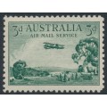 AUSTRALIA - 1929 3d green Airmail (vertical mesh paper), MNH – SG # 115