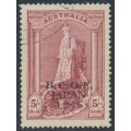 AUSTRALIA - 1947 5/- claret Robes on thick paper, overprinted BCOF, used – SG # J7