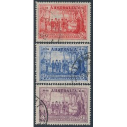 AUSTRALIA - 1937 2d to 9d NSW Anniversary set of 3, used – SG # 193-195