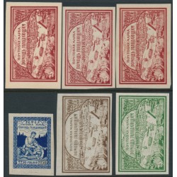 RUSSIA - 1921 Volga Hunger Relief set with different paper types, MH – Michel # 165-168