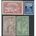 RUSSIA - 1921 Volga Hunger Relief set of 4, used – Michel # 165-168