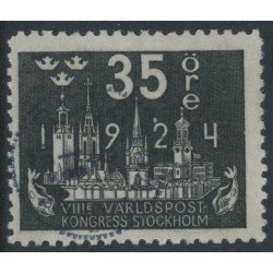 SWEDEN - 1924 35öre grey-black World Postal Congress, used – Facit # 202