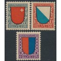 SWITZERLAND - 1920 Pro Juventute set of 3, MNH – Michel # 153-155