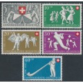 SWITZERLAND - 1951 Pro Patria set of 5, MNH – Michel # 555-559