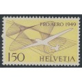SWITZERLAND - 1949 1.50Fr yellow/violet Pro Aero, MNH – Michel # 518