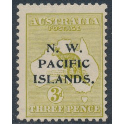 AUSTRALIA / NWPI - 1915 3d olive Kangaroo, die I, 3rd watermark, MH – SG # 96