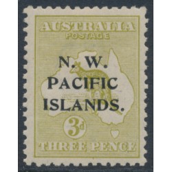 AUSTRALIA / NWPI - 1919 3d olive Kangaroo, die I, 3rd watermark, MH – SG # 109