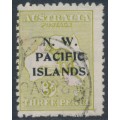 AUSTRALIA / NWPI - 1919 3d olive Kangaroo, die I, 3rd watermark, used – SG # 109