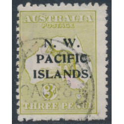 AUSTRALIA / NWPI - 1919 3d olive Kangaroo, die I, 3rd watermark, used – SG # 109