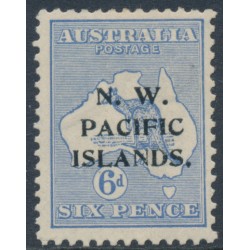 AUSTRALIA / NWPI - 1915 6d ultramarine Kangaroo, 2nd watermark, MH – SG # 88