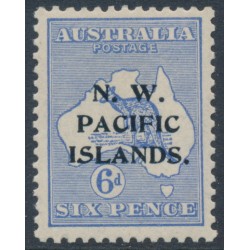 AUSTRALIA / NWPI - 1915 6d ultramarine Kangaroo, 2nd watermark, MH – SG # 88