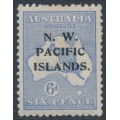 AUSTRALIA / NWPI - 1919 6d ultramarine Kangaroo, die II, 3rd watermark, MH – SG # 110