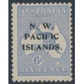 AUSTRALIA / NWPI - 1919 6d ultramarine Kangaroo, die II, 3rd watermark, MH – SG # 110