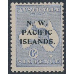 AUSTRALIA / NWPI - 1919 6d ultramarine Kangaroo, die II, 3rd watermark, MH – SG # 110