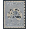 AUSTRALIA / NWPI - 1919 6d ultramarine Kangaroo, die II, 3rd watermark, MH – SG # 110