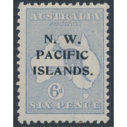 AUSTRALIA / NWPI - 1922 6d greyish ultramarine Kangaroo, die II, 3rd watermark, MH – SG # 110a