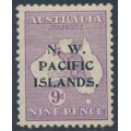 AUSTRALIA / NWPI - 1915 9d violet Kangaroo, 2nd watermark, MH – SG # 89