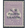 AUSTRALIA / NWPI - 1915 9d violet Kangaroo, 2nd watermark, MH – SG # 89